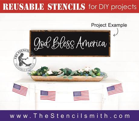 7394 - God Bless America - The Stencilsmith