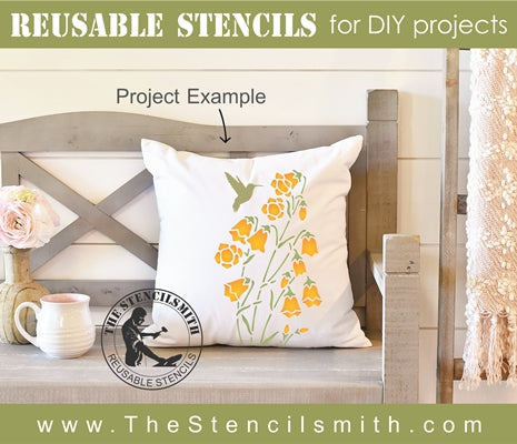 7405 - Trumpet flowers - The Stencilsmith