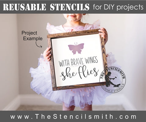7416 - With brave wings she flies - The Stencilsmith