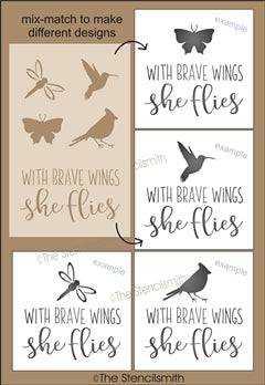 7416 - With brave wings she flies - The Stencilsmith