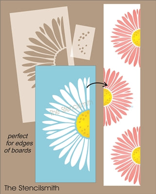 7423 - half daisy - The Stencilsmith