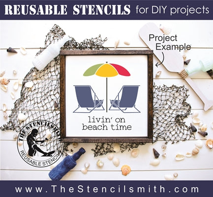 7454 - livin' on beach time - The Stencilsmith