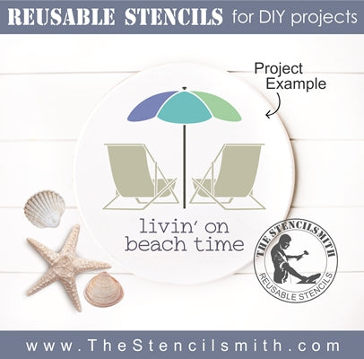 7454 - livin' on beach time - The Stencilsmith