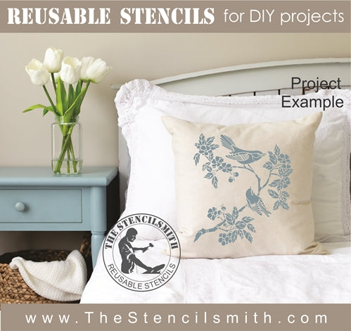 7460 - bird branch - The Stencilsmith