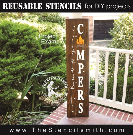 7470 - happy campers - The Stencilsmith