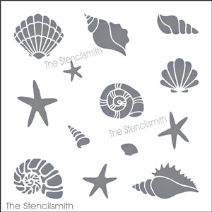 7473 - seashells - The Stencilsmith