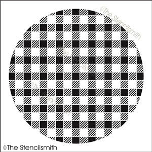 7480 - Round Buffalo Plaid (small checks) - The Stencilsmith