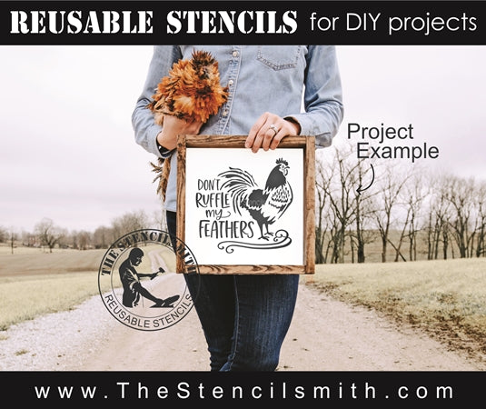 7482 - Don't ruffle my feathers - The Stencilsmith