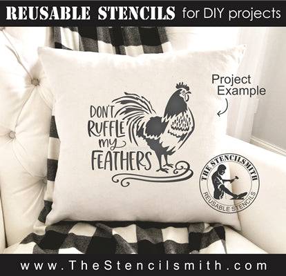 7482 - Don't ruffle my feathers - The Stencilsmith