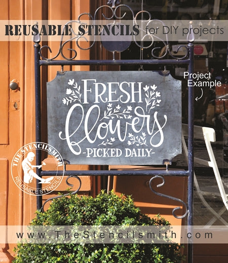 7490 - fresh flowers - The Stencilsmith