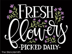 7490 - fresh flowers - The Stencilsmith