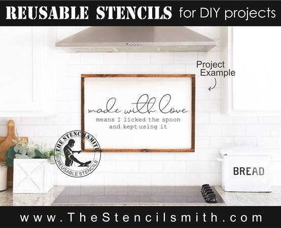7492 - made with love means - The Stencilsmith