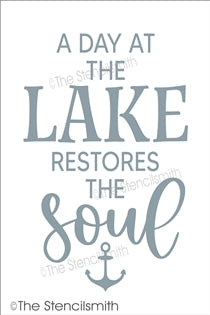 7493 - A day at the lake - The Stencilsmith