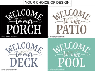 7494 - Welcome to our - The Stencilsmith