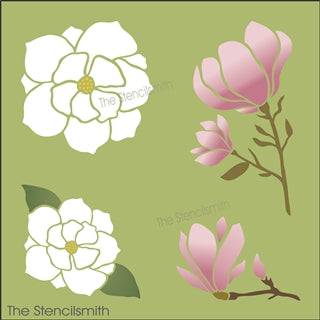 7499 - Magnolias - The Stencilsmith