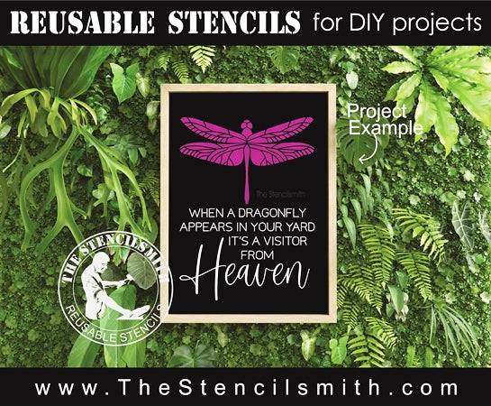 7501 - when a dragonfly - The Stencilsmith