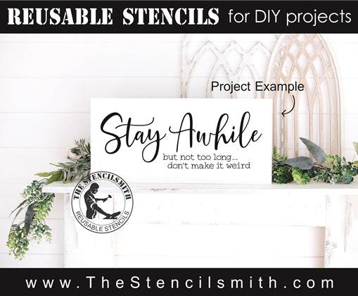 7503 - stay awhile - The Stencilsmith