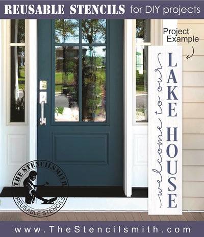 7504 - welcome to our beach / lake - The Stencilsmith