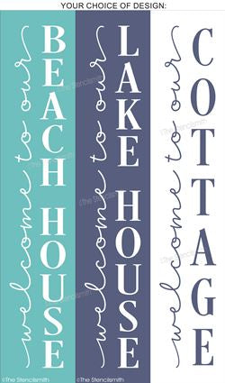 7504 - welcome to our beach / lake - The Stencilsmith