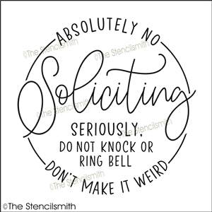 7507 - No Soliciting - The Stencilsmith