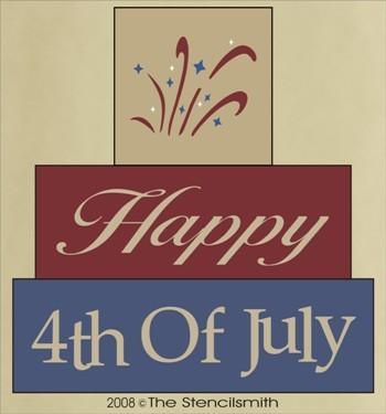 751 - Happy 4th of July - block set - The Stencilsmith
