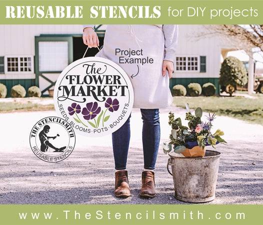 7527 - The Flower Market - The Stencilsmith