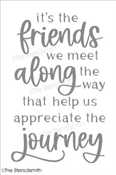 7540 - It's the friends we meet - The Stencilsmith