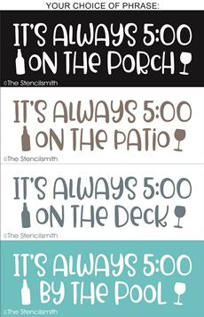 7541 - It's always 5:00 - The Stencilsmith