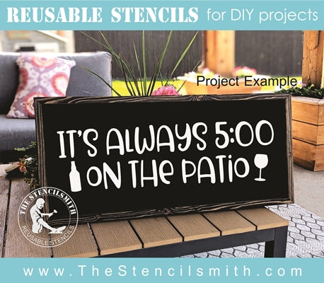 7541 - It's always 5:00 - The Stencilsmith