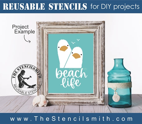 7544 - beach life - The Stencilsmith