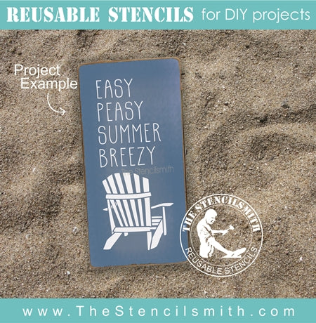 7545 - easy peasy summer breezy - The Stencilsmith
