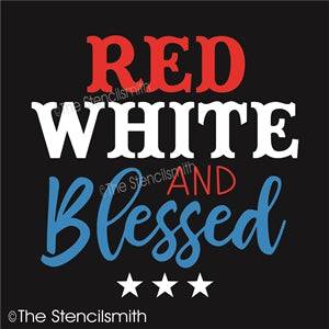 7552 - red white and blessed - The Stencilsmith