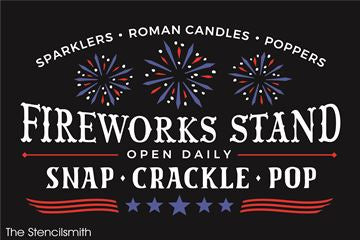 7553 - Fireworks Stand - The Stencilsmith