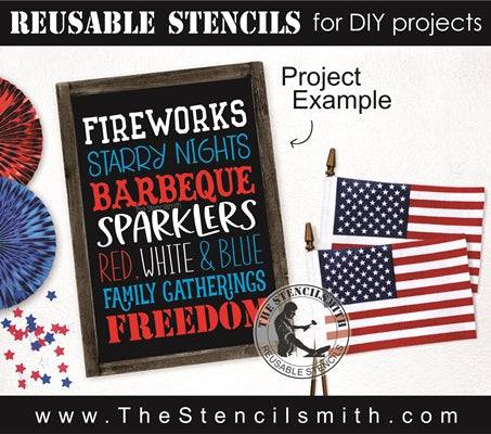 7554 - July fourth - The Stencilsmith