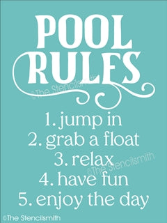7555 - Pool Rules - The Stencilsmith