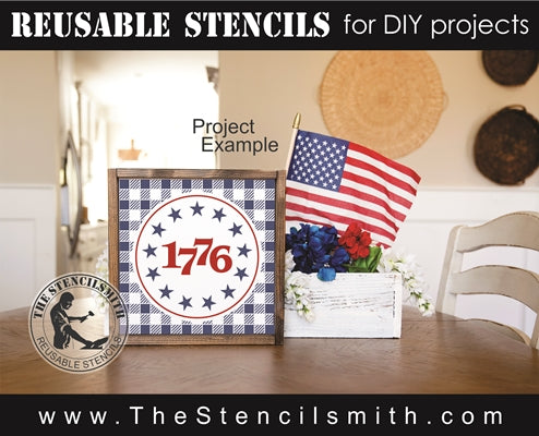 7557 - 1776 (plaid) - The Stencilsmith