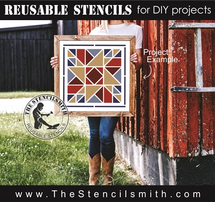 7562 - Prairie Star Quilt - The Stencilsmith