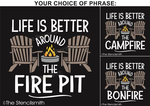 7574 - Life is better around the - The Stencilsmith