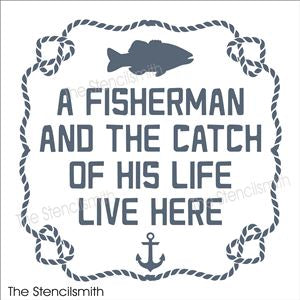 7580 - A fisherman and the catch - The Stencilsmith