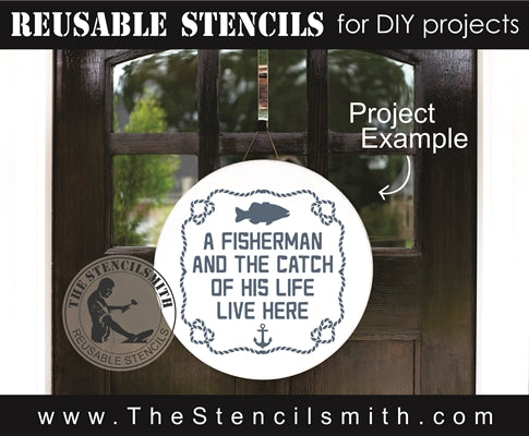 7580 - A fisherman and the catch - The Stencilsmith
