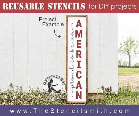 7587 - proud to be an American - The Stencilsmith