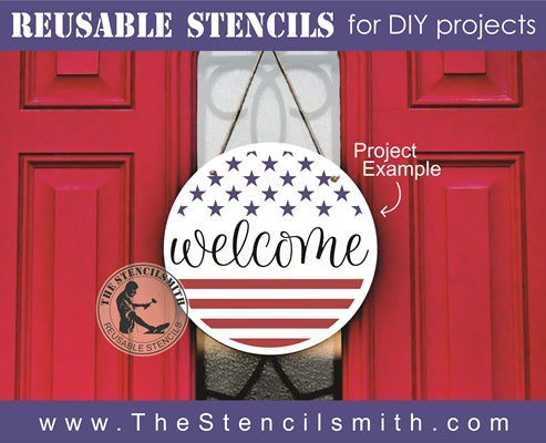 7589 - welcome (flag) - The Stencilsmith