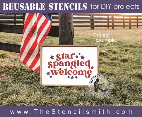 7591 - star spangled welcome - The Stencilsmith