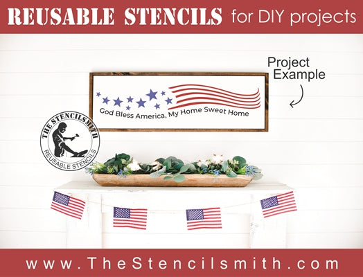 7592 - God Bless America - The Stencilsmith