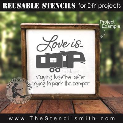 7596 - Love is staying together after - The Stencilsmith