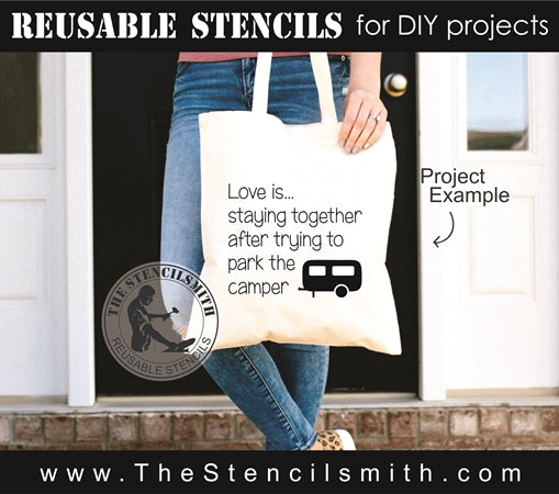 7616 - camping minis - The Stencilsmith