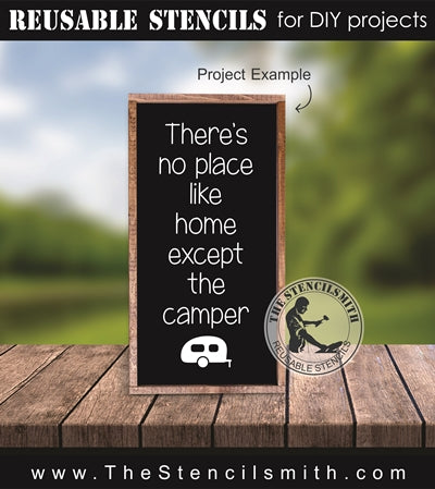 7617 - There's no place like home (camper) - The Stencilsmith