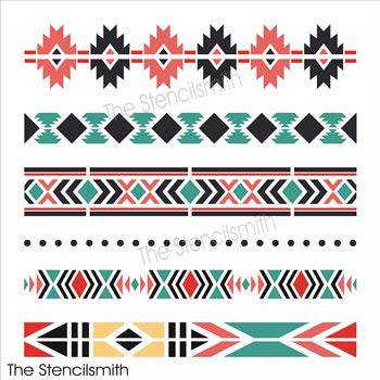 7622 - Southwest Border Patterns - The Stencilsmith