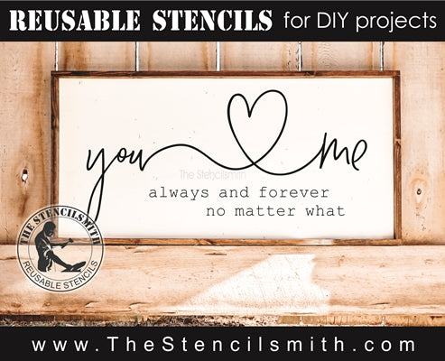 7632 - you me always and forever - The Stencilsmith