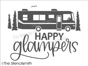7635 - happy glampers - The Stencilsmith